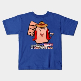 Lucky Egg Wannabe Straw Hat Boy Ver Gear 3 Kids T-Shirt